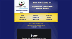 Desktop Screenshot of huntpestcontrol.com